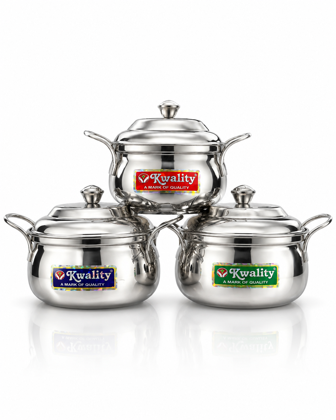 Kwality stainless steel handi collection